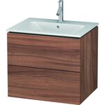 Duravit Waschtischunterbau L-CUBE 620x481x550mm nussbaum natur