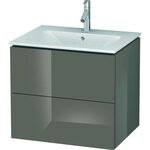 Duravit Waschtischunterbau L-CUBE 620x481x550mm flannel grey hochglanz