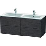 Duravit Waschtischunterbau L-CUBE 1290x481x550mm eiche dunkel gebürstet