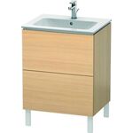 Duravit Waschtischunterbau L-CUBE 620x481x704mm mediterrane eiche