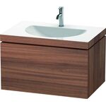 Duravit Möbelwaschtisch DARLING NEW 800x540mm o ÜL 1 Hahnloch nussbaum natur