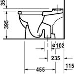 Duravit Stand-WC-Kombination STARCK 3 ti. 360x655mm Ab se Ab in se HG weiß