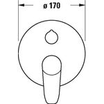 Duravit Fertigmontage-Set B.1 f Unterputz-Wannenmischer m Umstellven c
