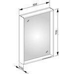 Keuco Lichtspiegel PLAN sil-gebz-elo 500x700x105. A++