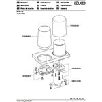 Keuco Doppelhalter EDITION 11 Gl u Lot-sp Kri-gl/swchr