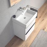 Duravit Waschtisch VERO AIR m ÜL HLB 600x470mm ohne Hahnloch weiß WG
