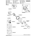 Keuco Thermostatarmatur IXMO UP Rosette rund bro gebü