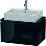 Duravit Konsolenunterschrank L-CUBE 400x720x477mm schwarz hochglanz