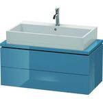 Duravit Konsolenunterschrank L-CUBE 400x920x477mm stone blue hochglanz