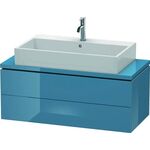 Duravit Konsolenunterschrank L-CUBE 400x1020x477mm stone blue hochglanz