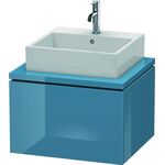 Duravit Konsolenunterschrank L-CUBE 400x620x547mm stone blue hochglanz