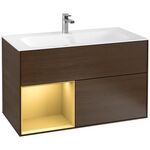 V&B Waschtischunterschrank FINION 996x591x498mm Regalele. go ma Wln Veneer