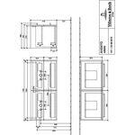 V&B Waschtischunterschrank AVENTO 1180x514x452mm Crystal Grey