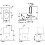 V&B Stand-WC AVENTO ti. 370x640mm spülrandl DF Sto wh cplus