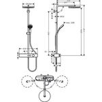 HG Showerpipe 260 1jet PULSIFY mit Brausethermostat chrom
