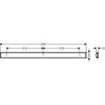 HG Wandleiste WallStoris 500mm mattweiß