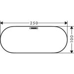 HG Deckel WallStoris für Ablagekorb, 250mm mattschwarz