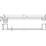 HG Badetuchhalter AddStoris 648mm brushed bronze