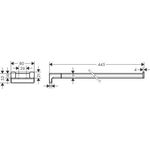 HG Handtuchhalter AddStoris zweiarmig, 445mm mattweiß