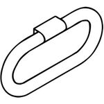 Hewi Handtuchring SERIE 477 schwenkbar, d= 28mm lichtgrau