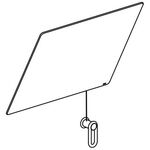 Hewi Kippspiegel SERIE 801 600mm breit, 540mm hoch aquablau
