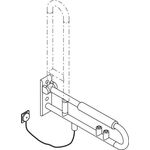 Hewi Stützklappgr. E-Ausführ. SERIE 801 Spül/FKT gelb Polster 700mm senfgelb
