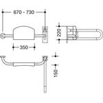 Hewi Rückenstütze SERIE 801 links senfgelb