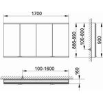 Keuco Spiegelschrank ROYAL MODULAR 2.0 Breite 1700mm Höhe 900mm Tiefe 120mm