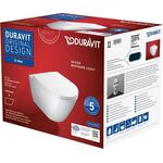 Duravit Wand-WC-Set D-NEO tief rim. mit WC-Sitz inkl. Durafix weiß
