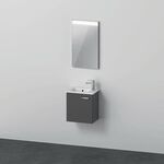 Duravit Badmöbel-Set XBASE 430 Spieg. G Türansch links graphit matt