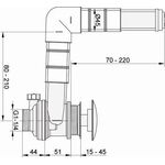 Keuco Ab-/Überlaufgarnitur Push-Open 1 1/4Zoll vc