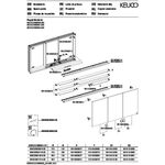 Keuco Spiegelschrank ROYAL MODULAR 2.0 Breite 1050mm Höhe 700mm Tiefe 120mm