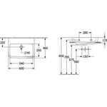 V&B Aufsatzwaschtisch O.NOVO 60x46cm o HL m ÜL we AntiBac C+