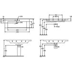 V&B Schrankwaschtisch SUBWAY 3.0 1300x470mm m ÜL m HL stone white C+