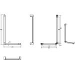 V&B Wandhaltegriff ViCare Design verchr, reversibel, 90Grad 700x400mm