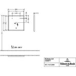 V&B Spiegel SUBWAY 3.0 800x750x47,5mm White Matt