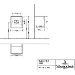 V&B Waschtischunterschrank SUBWAY 3.0 423x429x377,5mm f SWT A re G. Al g Br w