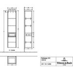 V&B Hochschrank SUBWAY 3.0 400x1710x362mm 1x Ausz. A re G. Vo b Br
