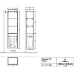 V&B Hochschrank SUBWAY 3.0 400x1710x362mm 1x Wä A re G. Al g Br w