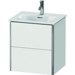 Duravit Waschtischunterbau XSQUARE 560x510x418mm, 2 Schubkästen weiß matt