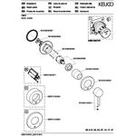 Keuco Einhebelmischer IXMO Pure UP Rosette rund sw ma