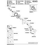 Keuco Umstellventil IXMO UP f 3 Verbr Rosette eckig sw ma