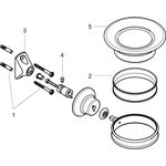 Seifenschale AXOR MONTREUX Wandmontage polished gold optic
