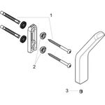 Einzelhaken AXOR UNIVERSAL Wandmontage polished black chrome