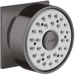 Seitenbrause 1jet AXOR DN 15 eck Rosette brushed black chrome