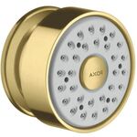 Seitenbrause AXOR 1jet DN 15, runde Rosette brushed brass