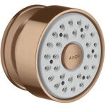 Seitenbrause AXOR 1jet DN 15, runde Rosette brushed red gold