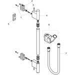 Brausestange AXOR UNO 900mm polished gold optic