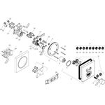 Thermostat SQUARE AXOR SHOWERSOLUTIONS UP f 2 Verbraucher brushed black chrome