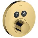 Thermostat SHOWERSELECT ROUND AXOR UP für 2 Verbraucher polished gold optic